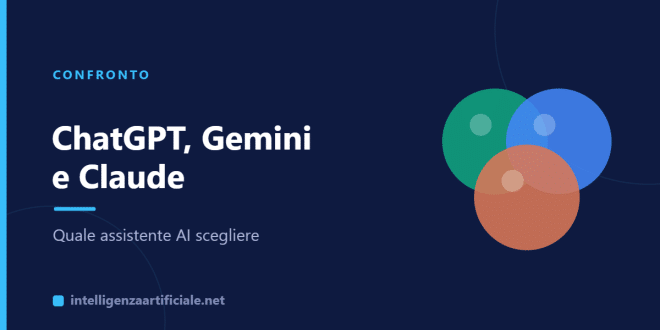 ChatGPT, Gemini e Claude a confronto: quale assistente AI scegliere