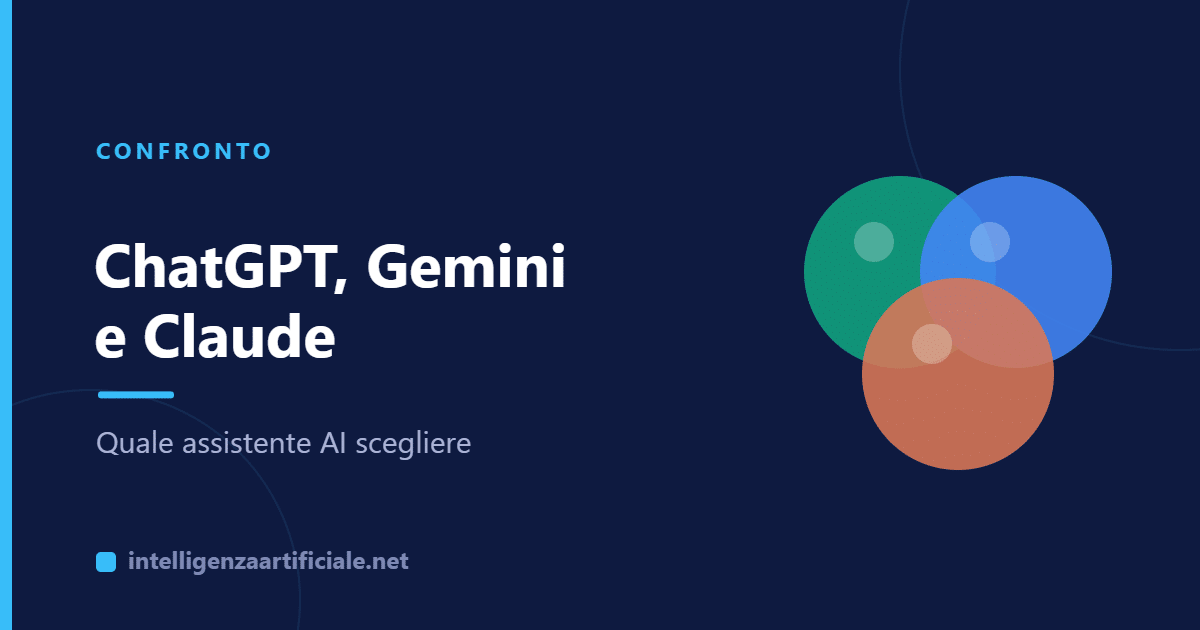 ChatGPT, Gemini e Claude a confronto: quale assistente AI scegliere