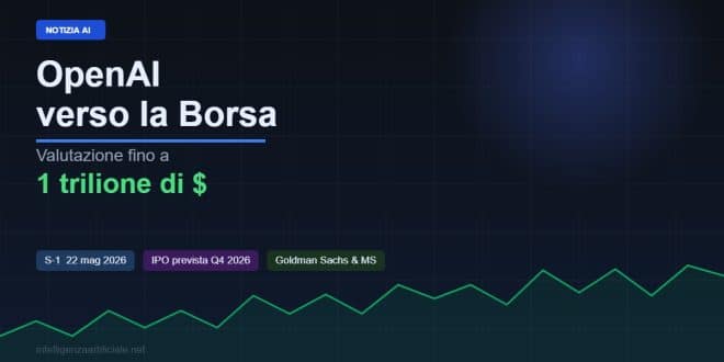 OpenAI verso la Borsa: IPO 2026