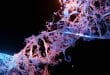 Rappresentazione della doppia elica del DNA e della ricerca genetica