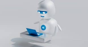 Robot AI con laptop, simbolo del passaggio da GPT-5.2 a GPT-5.5 in ChatGPT