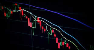 Schermi con grafici finanziari e dati di trading - AI nei mercati finanziari JPMorgan