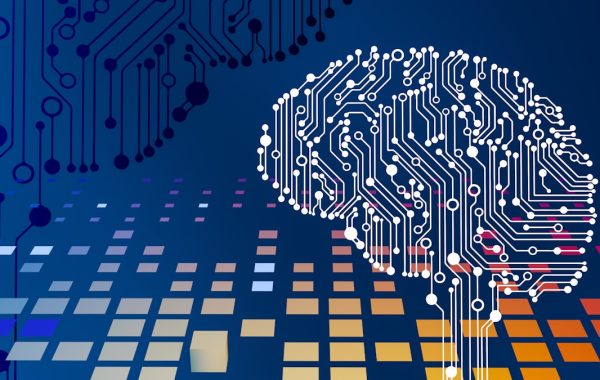 Rappresentazione astratta dell'intelligenza artificiale e dell'architettura di un modello linguistico
