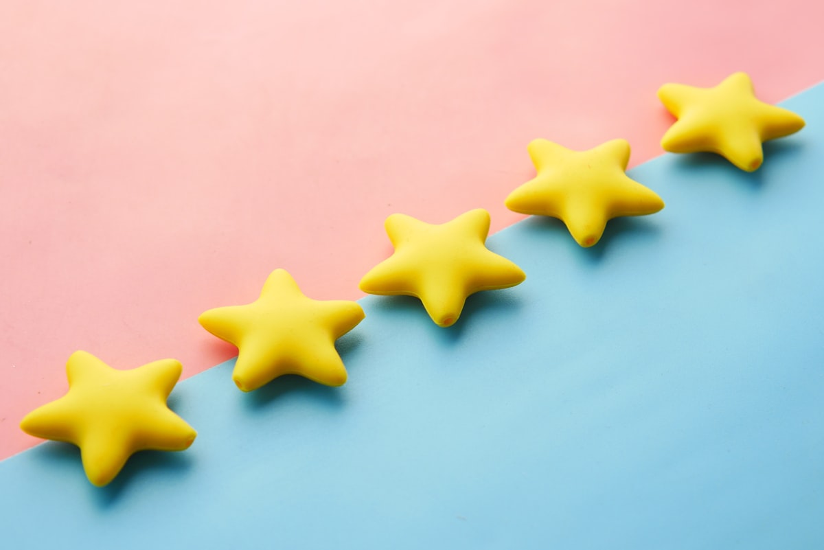 Valutazione a stelle delle recensioni, esempio di analisi del sentiment