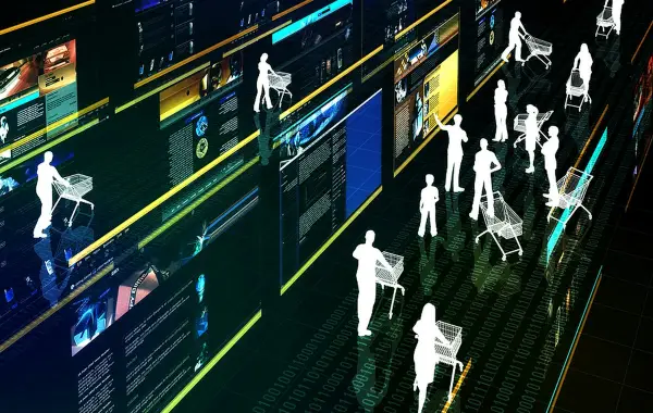 Immagine a tema intelligenza artificiale e tecnologia