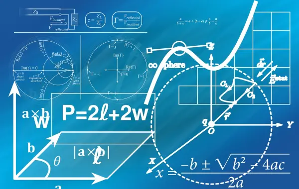 Formule matematiche e figure geometriche che rappresentano la matematica alla base del machine learning