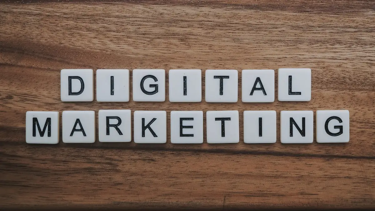 Concetto di marketing digitale, tema della visibilità dei brand nelle risposte generate dall'intelligenza artificiale