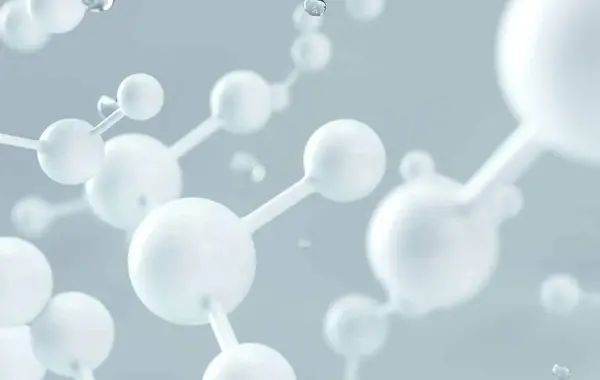 Rappresentazione 3D di una struttura molecolare, simbolo dei modelli biomolecolari accelerati dall intelligenza artificiale