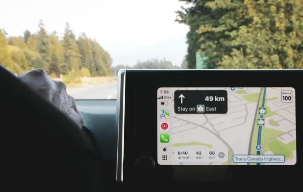 Mappa digitale e navigazione su schermo