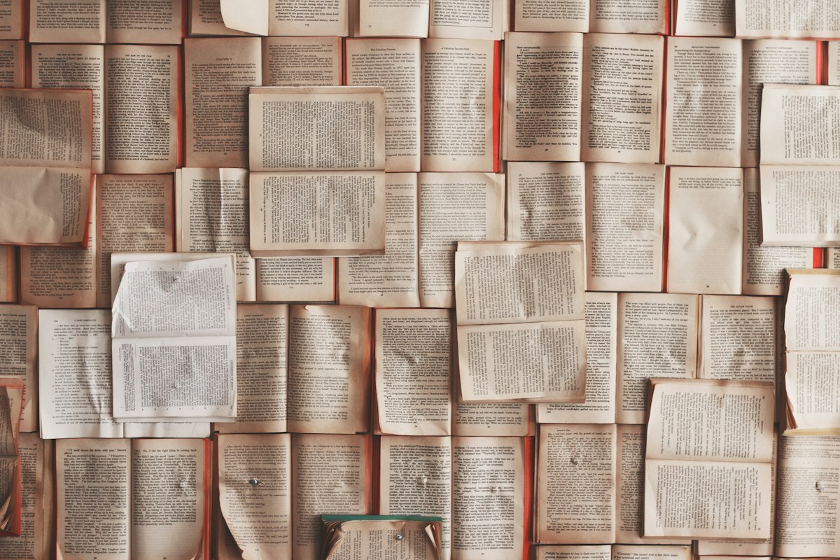 Scaffali di una biblioteca piena di libri e volumi di ricerca