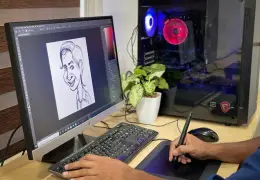 Illustrazione digitale creativa a colori per la generazione di immagini con intelligenza artificiale