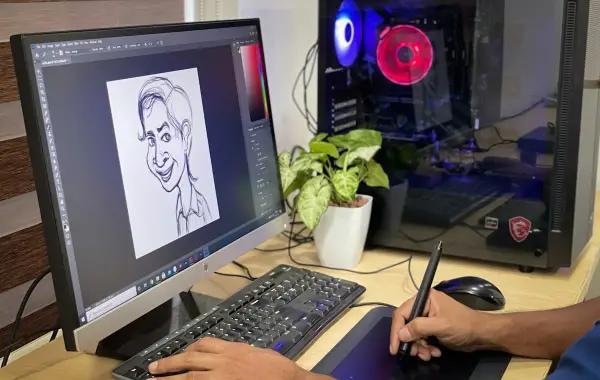 Illustrazione digitale creativa a colori per la generazione di immagini con intelligenza artificiale