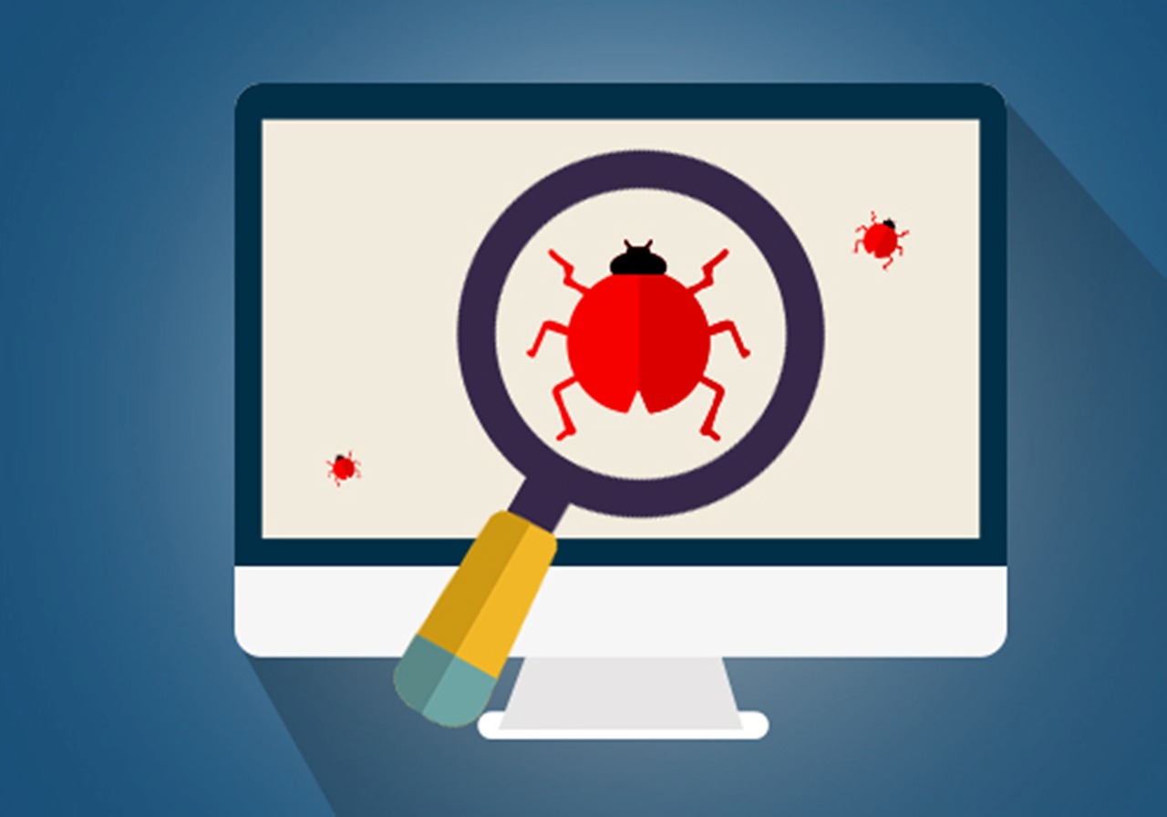 Schermo con codice software, simbolo della sicurezza open source