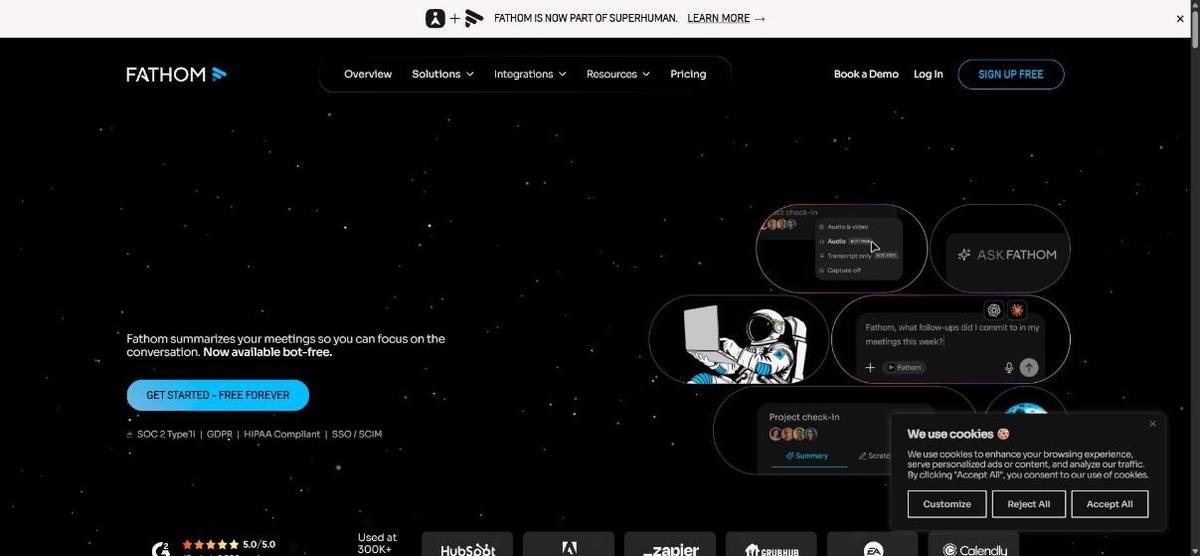 Home page di Fathom