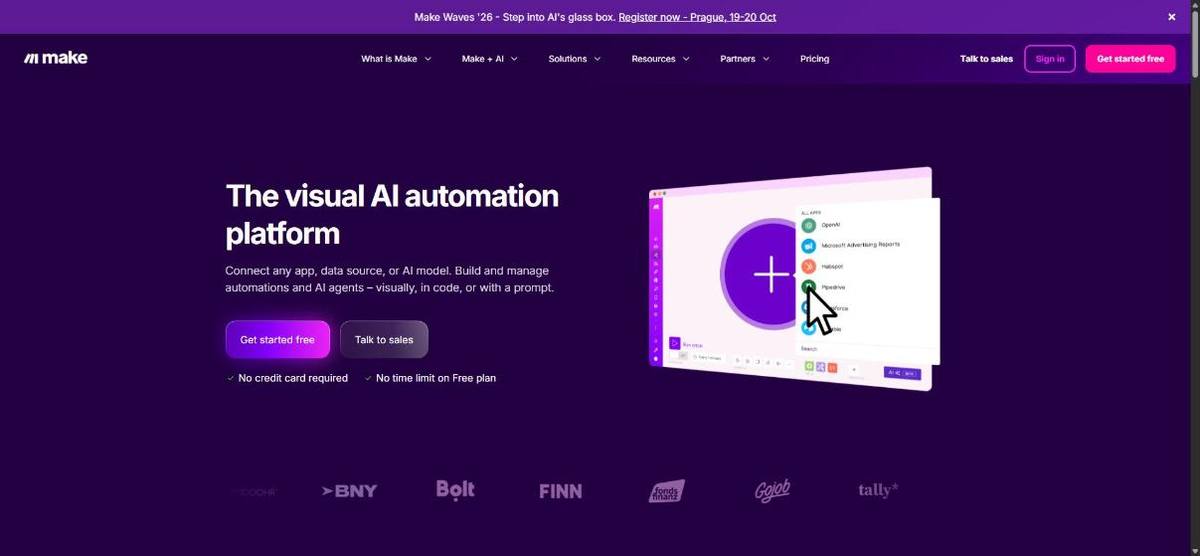 Home page di Make