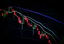 Grafici di borsa su uno schermo, simbolo dell'aumento di capitale di Meta
